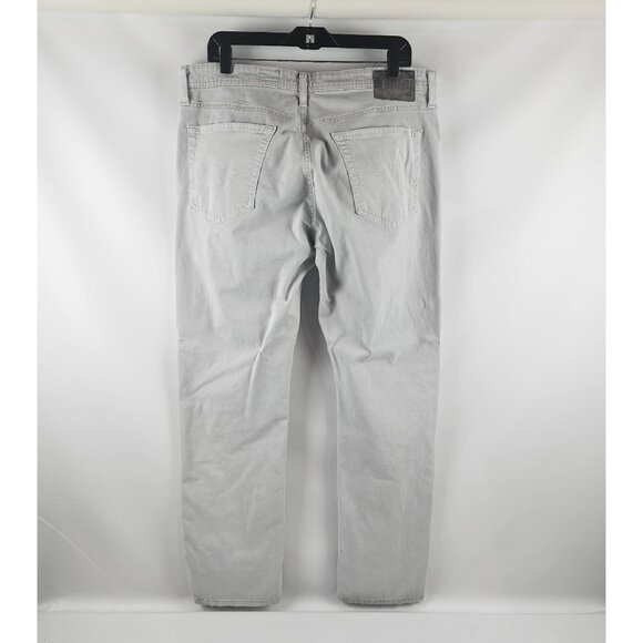 AG Adriano Goldschmied Pants Mens 36 The Graduate Tailored Leg Light Gray - Picture 7 of 10